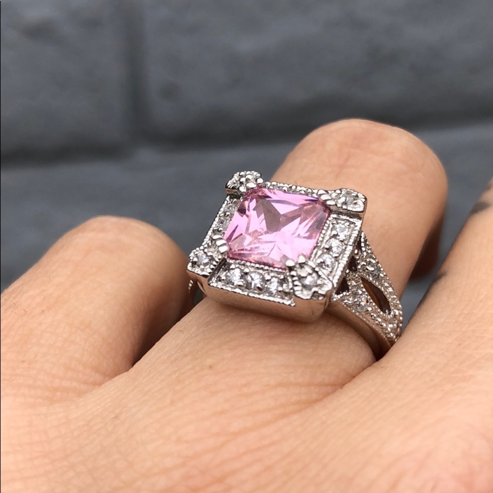 Pink Statement Ring - image 3